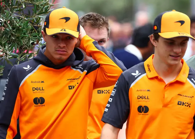 Lando Norris and Oscar Piastri