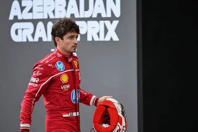 Charles Leclerc in Baku