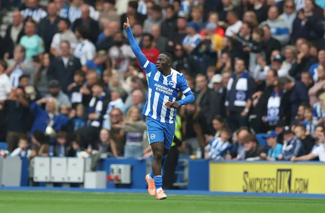 Brighton beating Spurs