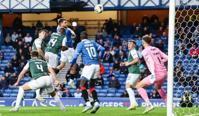 Nicolas Raskin heads the opening goal
