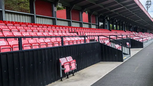 A general view of the stand at Moor Lane