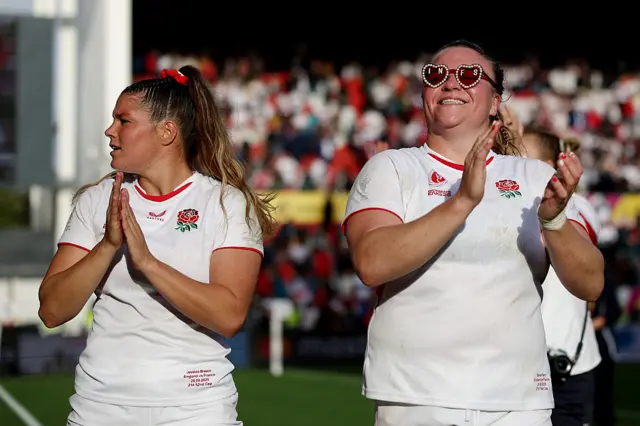 Sarah Bern celebrates