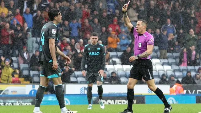 Ipswich red card