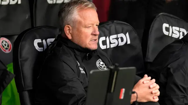 Chris Wilder on the touchline