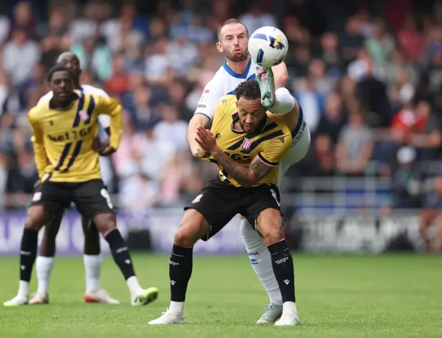 QPR v Stoke match action