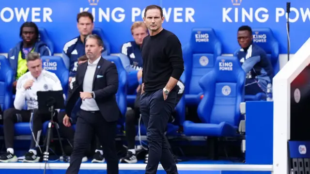 Frank Lampard on the touchline