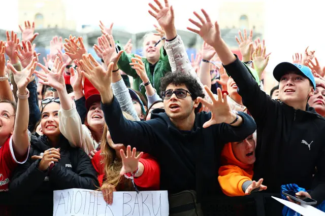 Fans at Baku