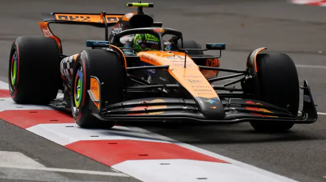McLaren's Lando Norris in Azerbaijan Grand Prix final practice