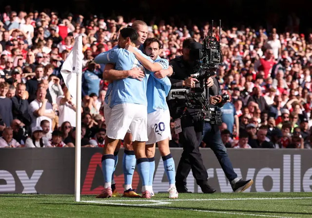 Manchester City celebrate