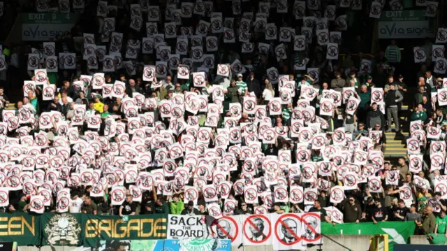 Celtic fans protest