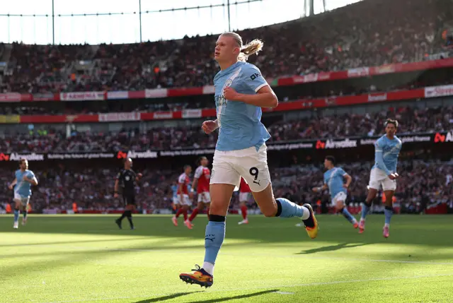 Erling Haaland celebrates