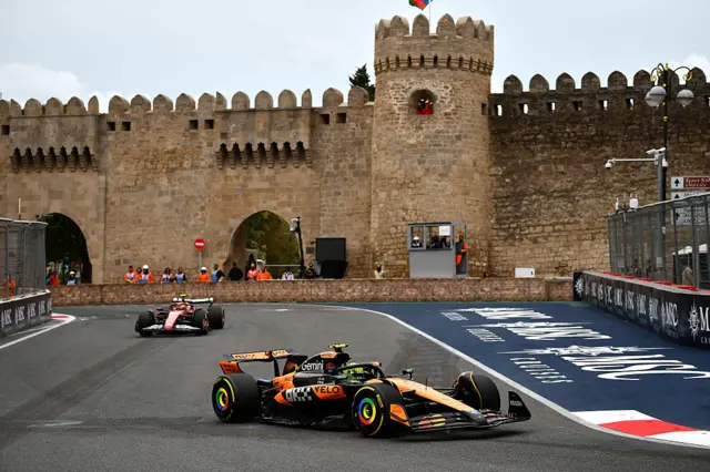 Lando Norris in Baku