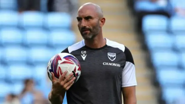 Chris Hackett in the Oxford warm-up