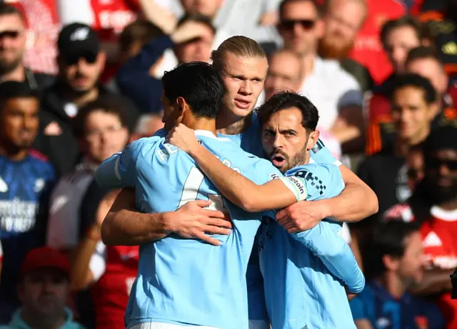 Manchester City celebrate