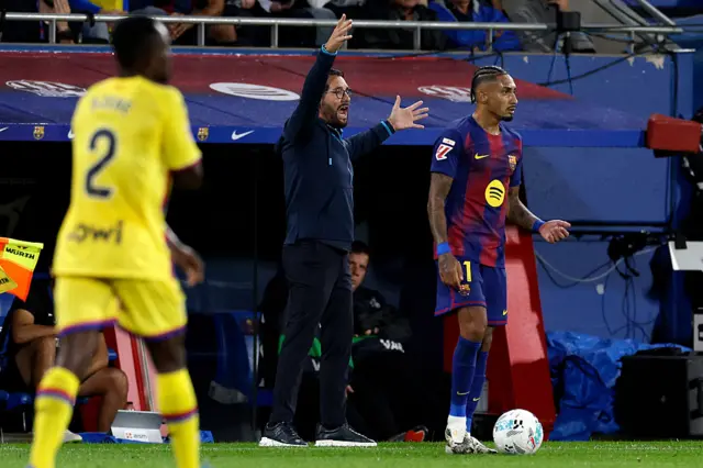 Bordalas waves in anger on the sideline