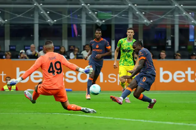 Thuram shoots at goal
