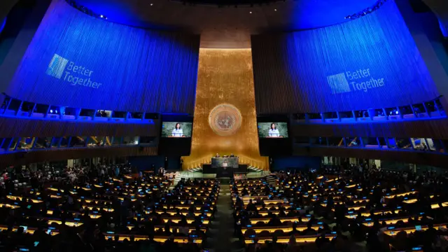 A wide picture of the United Nations General Assembly