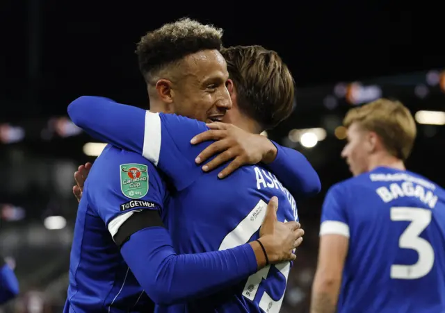 Callum Robinsonvcelebrates