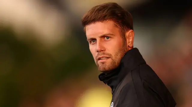 Fabian Hurzeler during Brighton's Carabao Cup victory over Oxford United