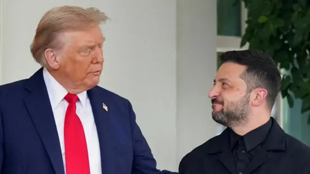 Trump and elensky met at the Oval Office in August