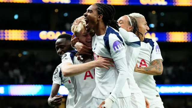 Tottenham celebrate