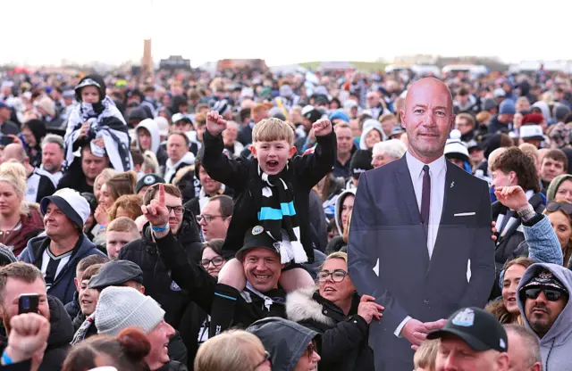 Alan Shearer placard