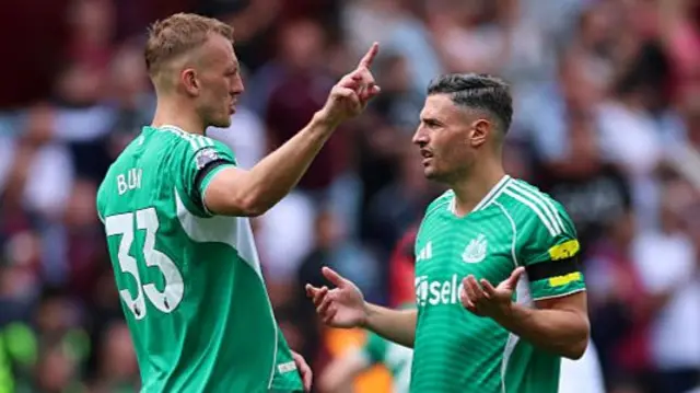Dan Burn and Fabian Schar
