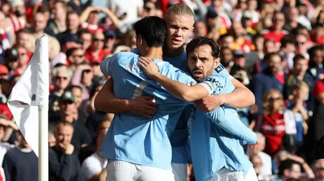 Man City celebrate