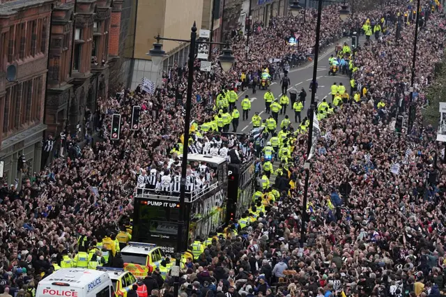 Newcastle bus parade