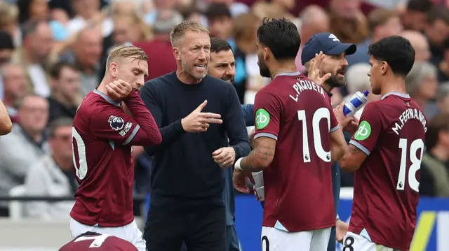 Joueurs de West Ham et Graham Potter