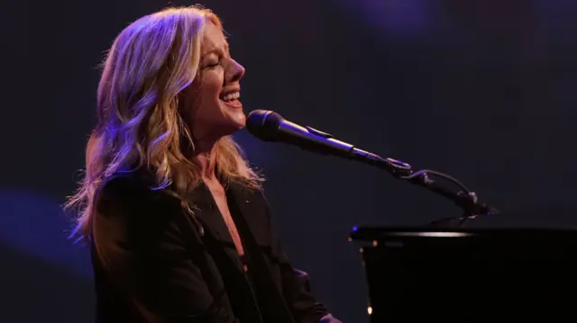 Canadian singer Sarah McLachlan on Jimmy Kimmel Live