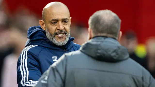 Nuno Espirito Santo managing Nottingham Forest