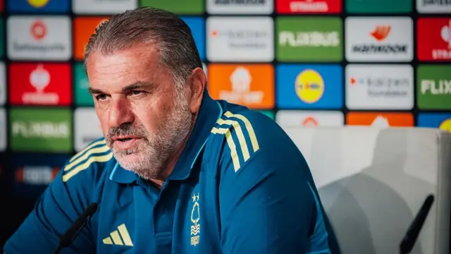 Ange Postecoglou in a news conference