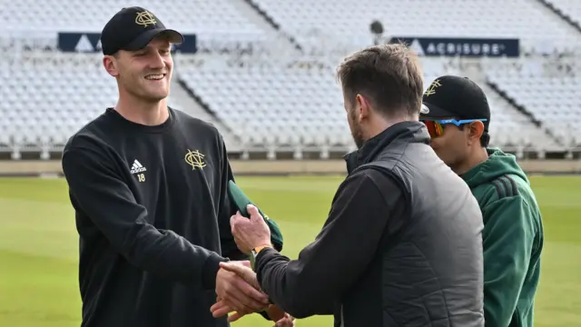 Dillon Pennington receiving his club cap