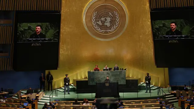 Volodymyr Zelensky at the UN