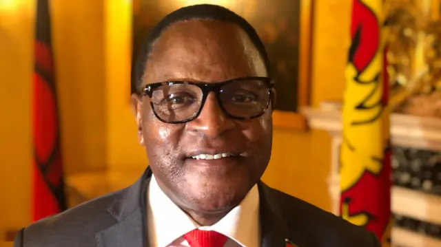 Chakwera smiles at the camera