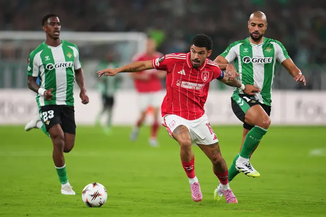 Morgan Gibbs-White on the ball for Nottingham Forest