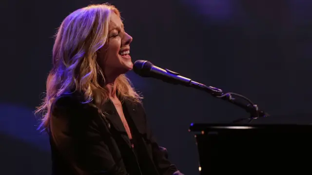 Canadian singer Sarah McLachlan on Jimmy Kimmel Live