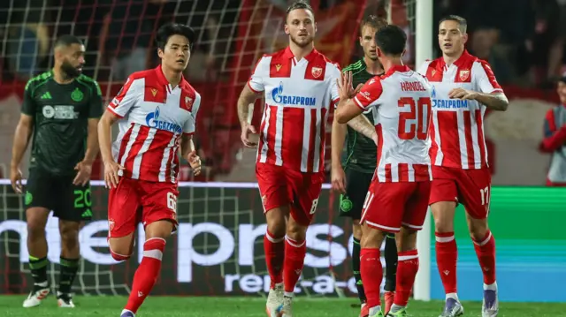 Arnautovic celebrates scoring to make it 1-1