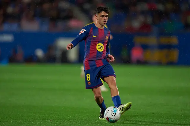 Pedri on the ball for Barcelona