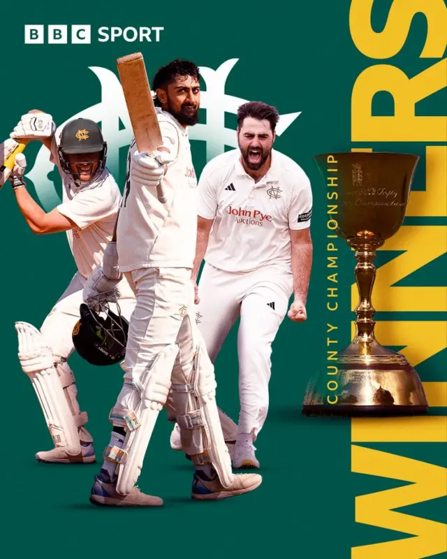 Notts win title composite photo