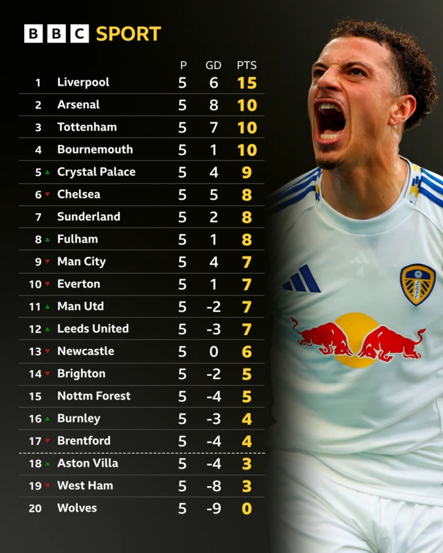 Premier League table