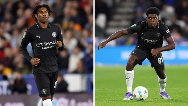 Split graphic: Reigan Heskey and Jaden Heskey