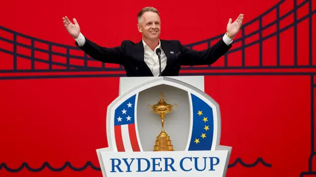 Europe's captain Luke Donald