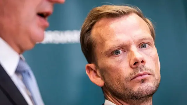 Close up of Justice Minister Peter Hummelgaard
