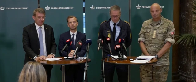News conference in Denmark