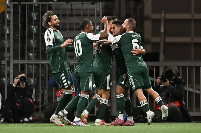 Panathinaikos celebrate