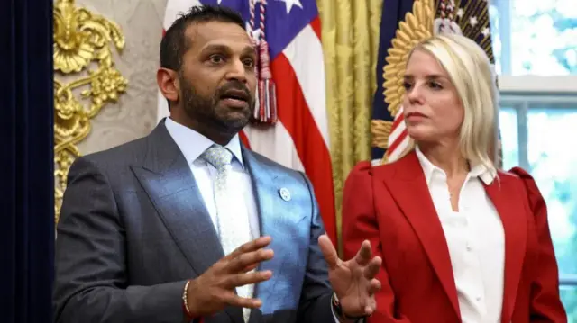 FBI Director Kash Patel and Attorney General Pam Bondi