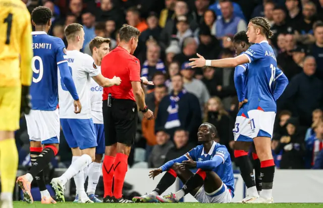 Diomande shown a red card