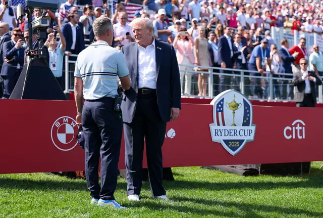 Luke Donald & Donald Trump